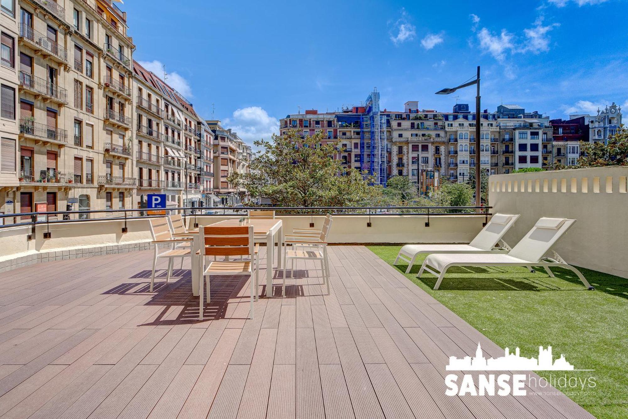 Apartamentos Gran Via By Sanse Holidays San Sebastian Luaran gambar